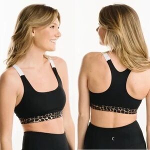 New Zyia Active Sports Bra Copper Jungle Light N Tight copper tiger Racerback